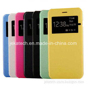 Flip Cover View Window Leather Case for iPhone 6 Plus